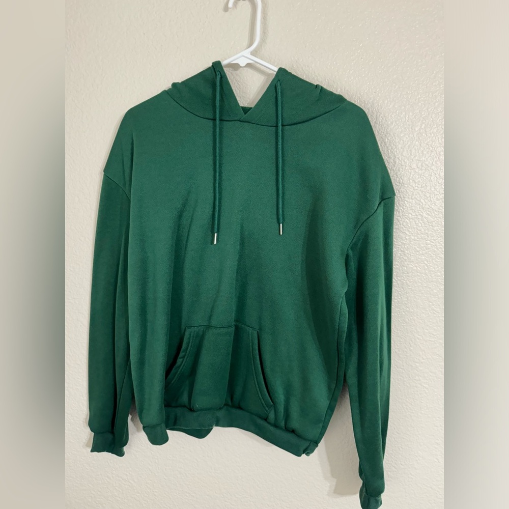 green soft hoodie large